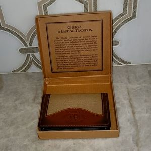 Vintage Ghurka men's card wallet